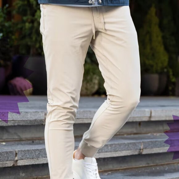 Birddogs Men's "Boom for your Broomstick" Wayne Regretzky Jogger Beige/Khaki - L - Picture 1 of 8